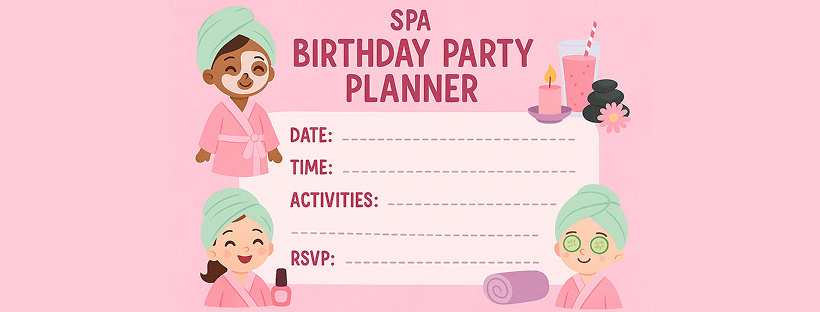 kids spa birthday party